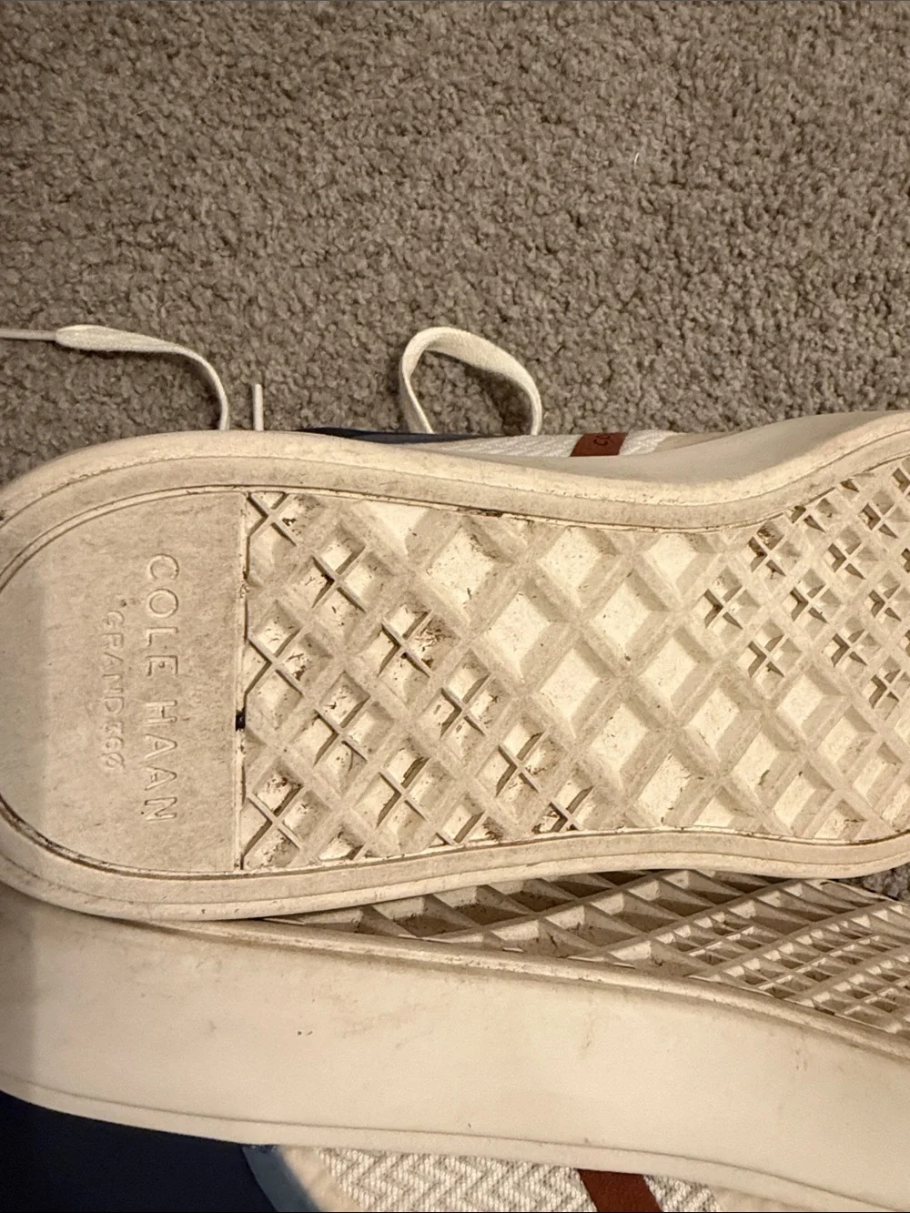 Cole Haan Cream, Navy & Brown Men’s Lightweight Sneakers
